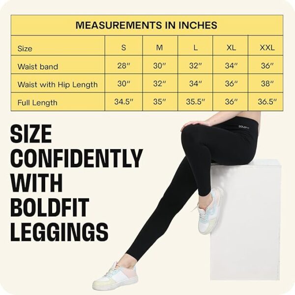 Boldfit Gym Wear for Women Stretchable Yoga Pants for Women Fitness Gym Leggings for Women & Gym Pants for Women Multipurpose Track Pants for Women Gym Tights for Women Active Wear Lower for Women - Image 2