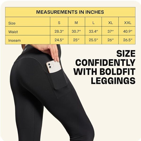 Boldfit Gym Wear for Women Leggings Regular Wear Yoga Pants for Women Gym Leggings for Women & Gym Pants for Women Everyday Multipurpose Pants for Women Sports Gym Tights for Women Activewear Lower - Image 3