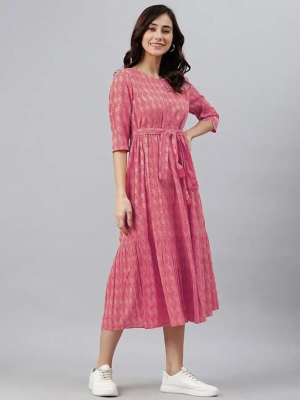 Printed Women's Casual Wear Western Dress - Image 3