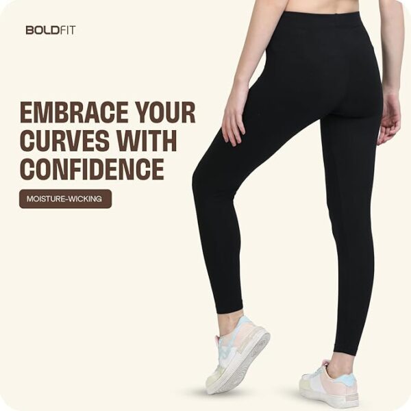 Boldfit Gym Wear for Women Stretchable Yoga Pants for Women Fitness Gym Leggings for Women & Gym Pants for Women Multipurpose Track Pants for Women Gym Tights for Women Active Wear Lower for Women - Image 4